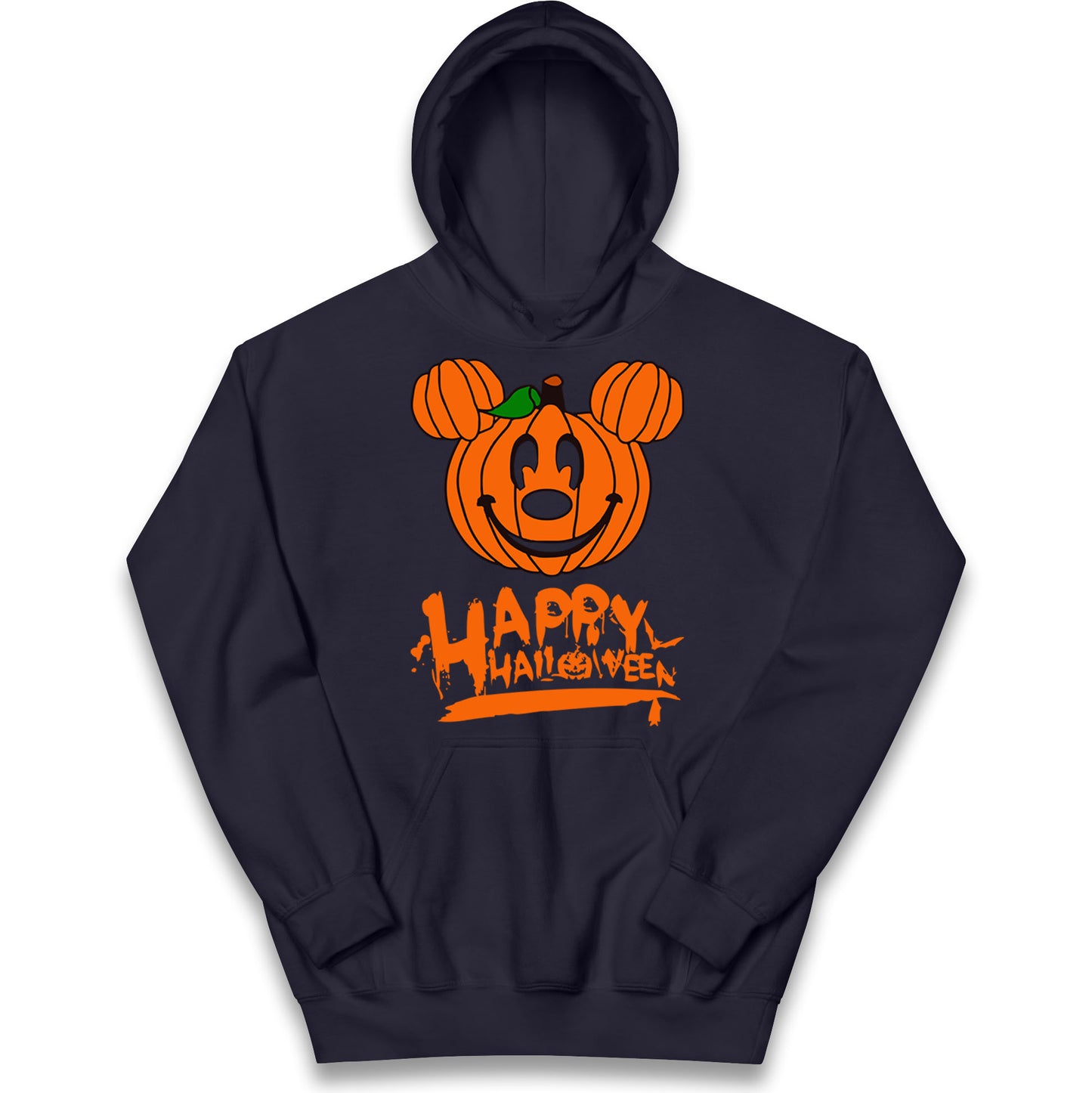 Mickey Mouse Pumpkin Happy Halloween Kids Hoodie