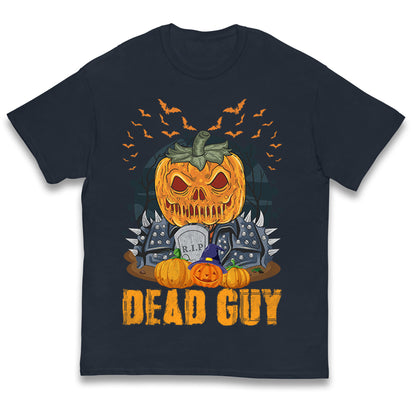 Scary Pumpkin Dead Guy Halloween T Shirt
