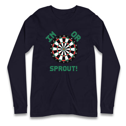 dartboard christmas long sleeve t shirt