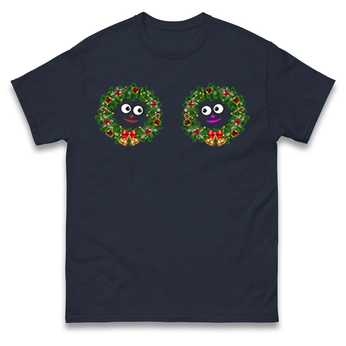 Christmas Decoration Rings Smiley Funny T Shirt