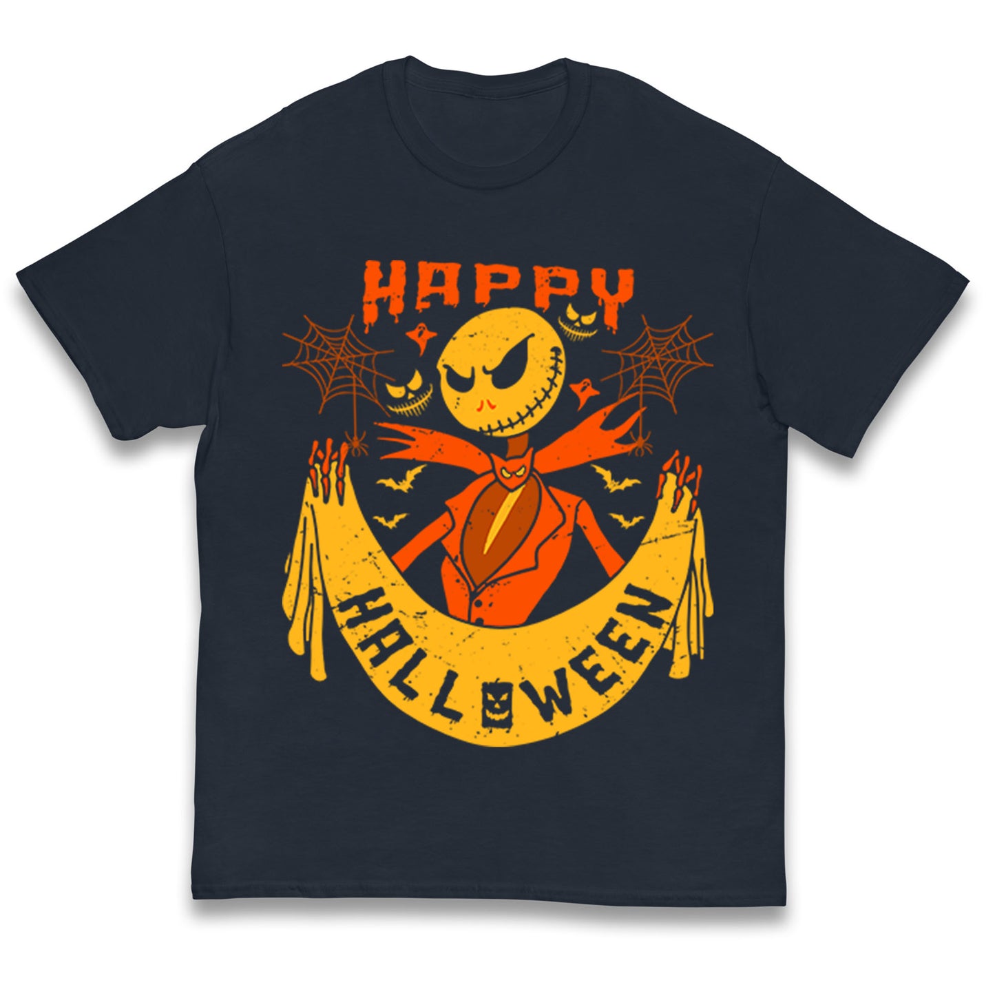 Jack Skellington Happy Halloween Kids T Shirt