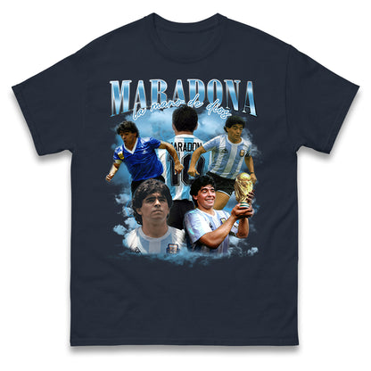 Retro Diego Maradona Bootleg Football T Shirt