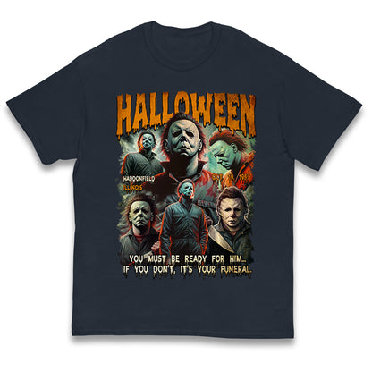 Michael Myers Scary Halloween Bootleg Kids T Shirt