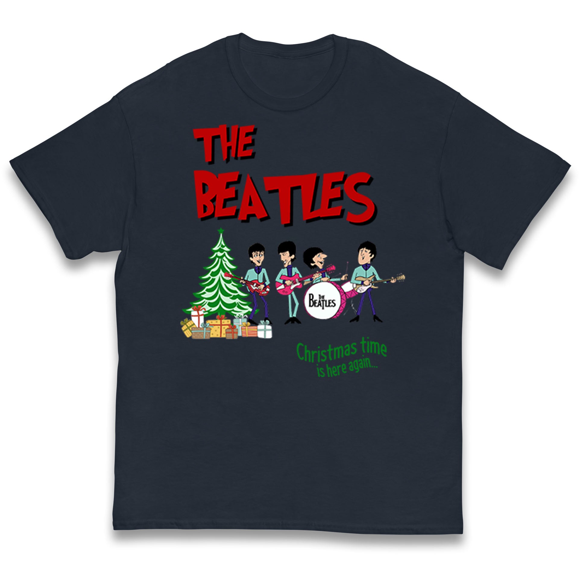 beatles christmas t shirt