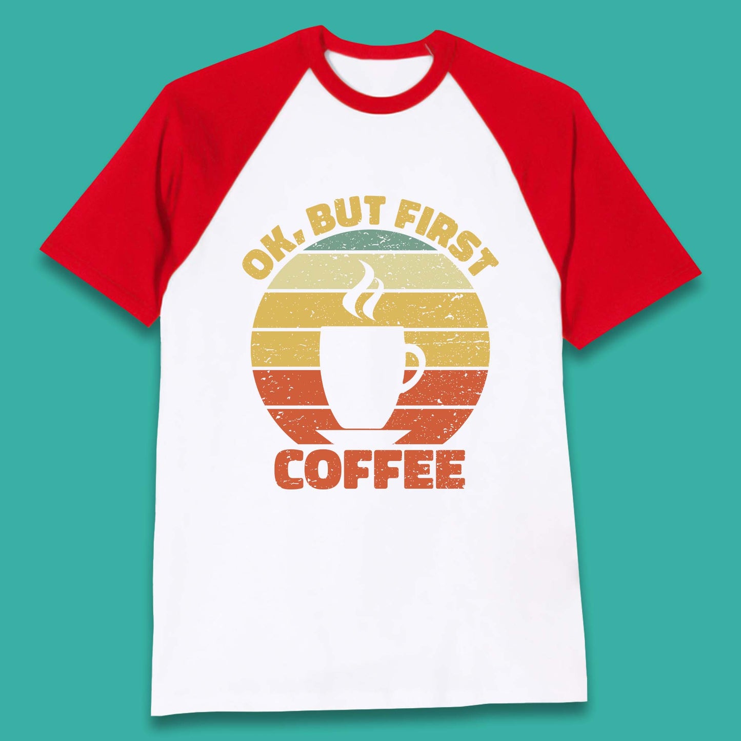 Coffee Addict Baseball T-Shirt