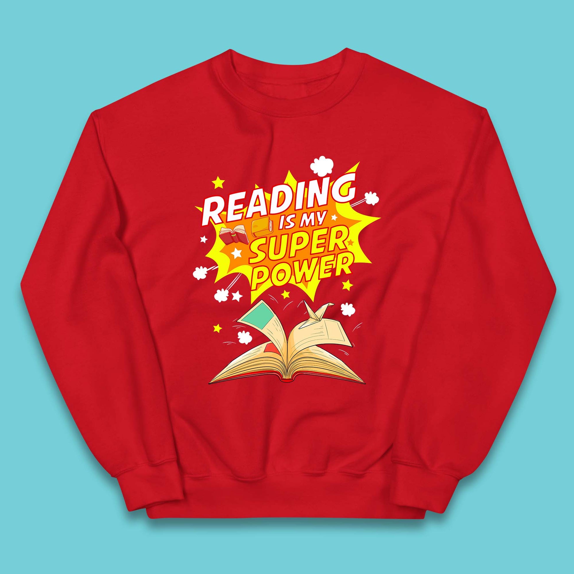 Reading Is My Super Power Kids Sweatshirt