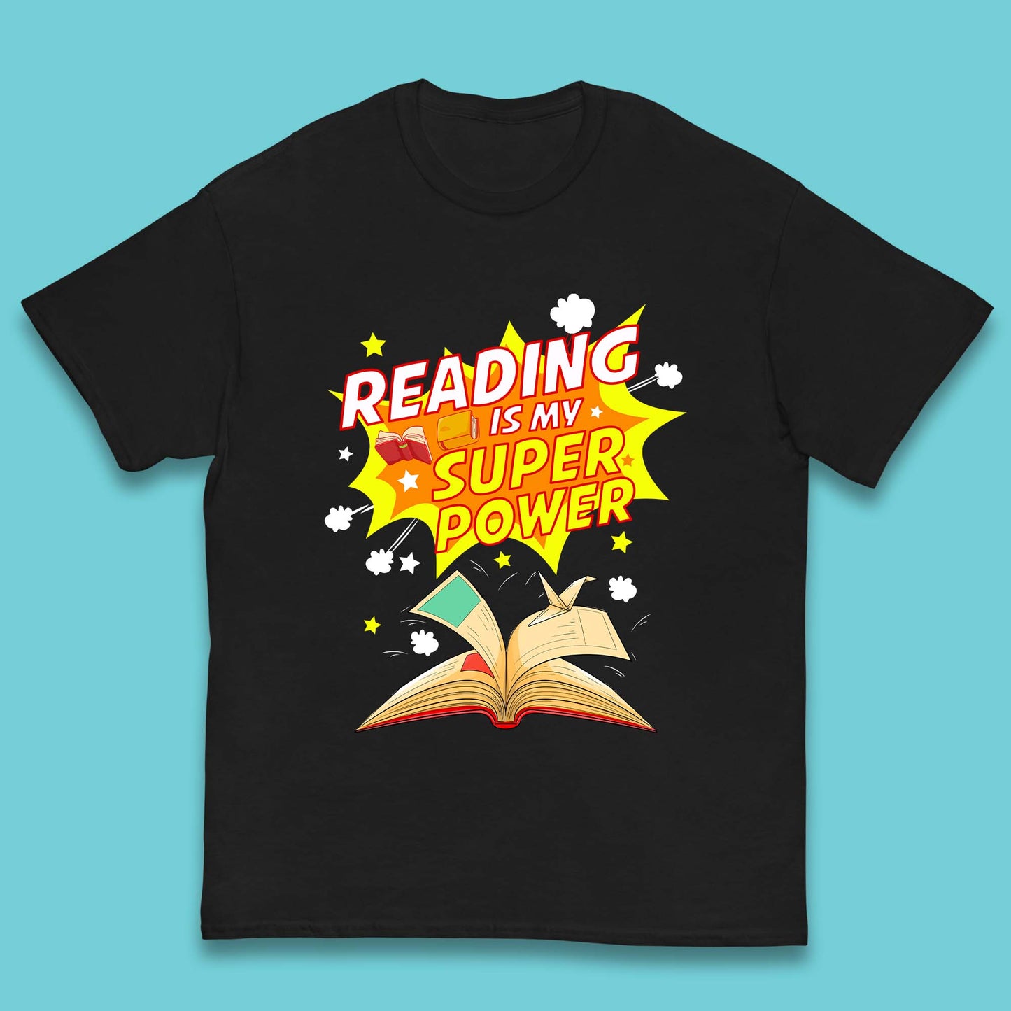 Reading Is My Super Power Kids T-Shirt