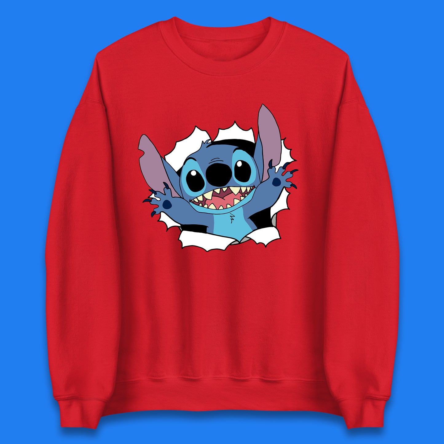 Disney Lilo And Stitch Hello Cartoon Character Ohana Stitch Lover Disneyland Vacation Trip Disney World Unisex Sweatshirt