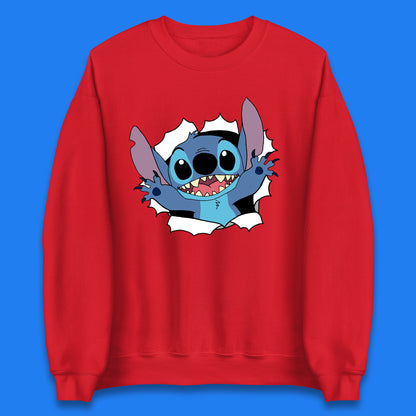 Disney Lilo And Stitch Hello Cartoon Character Ohana Stitch Lover Disneyland Vacation Trip Disney World Unisex Sweatshirt