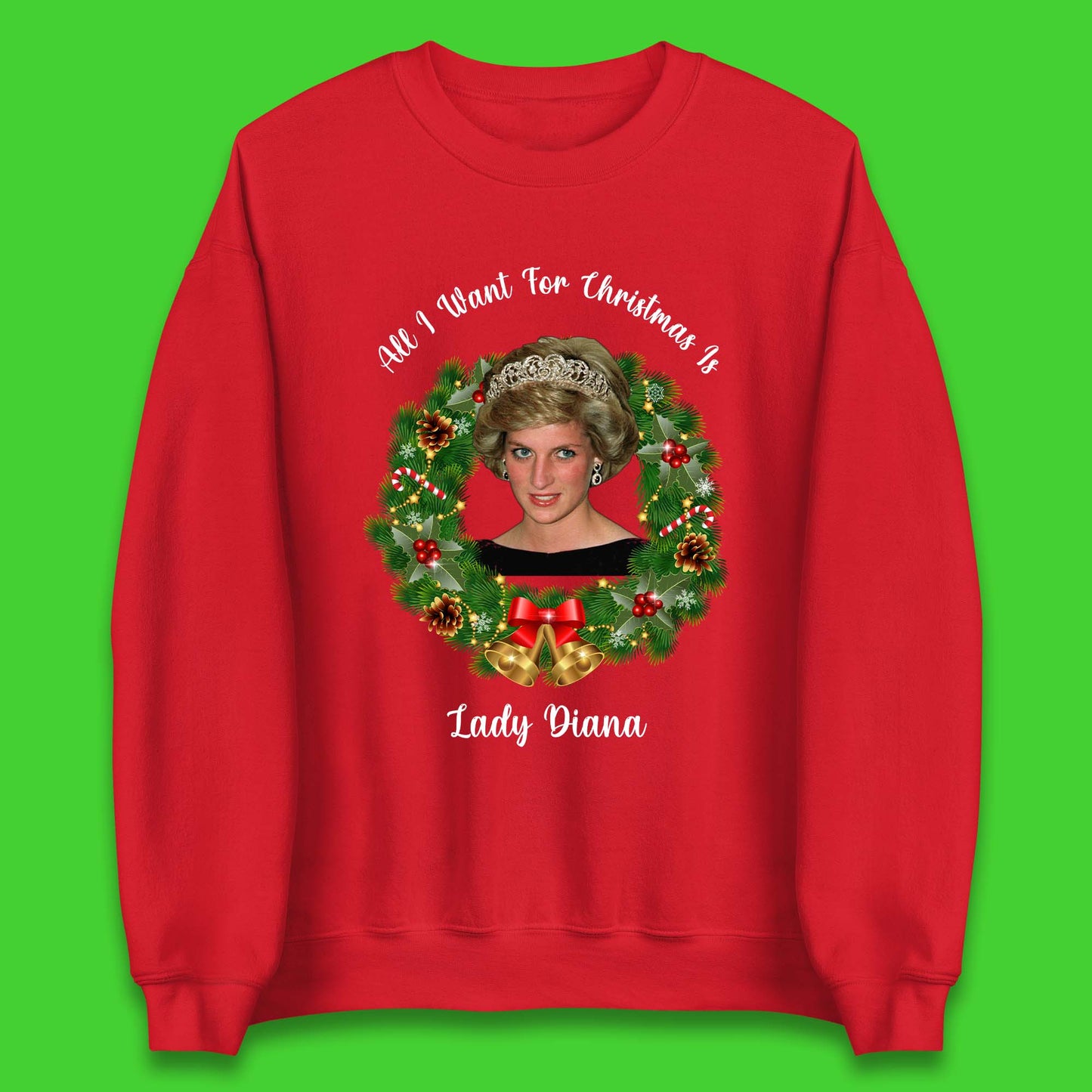 Lady Diana Christmas Unisex Sweatshirt