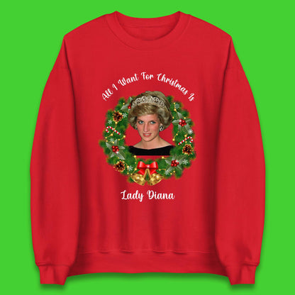 Lady Diana Christmas Unisex Sweatshirt