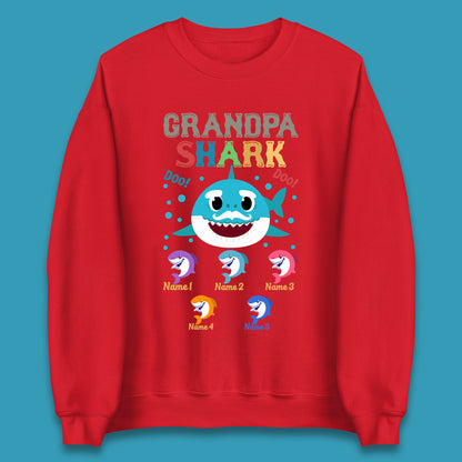 Personalised Grandpa Shark Unisex Sweatshirt