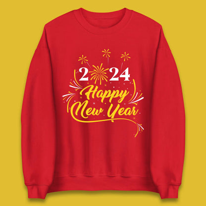 2024 Happy New Year Fireworks Unisex Sweatshirt