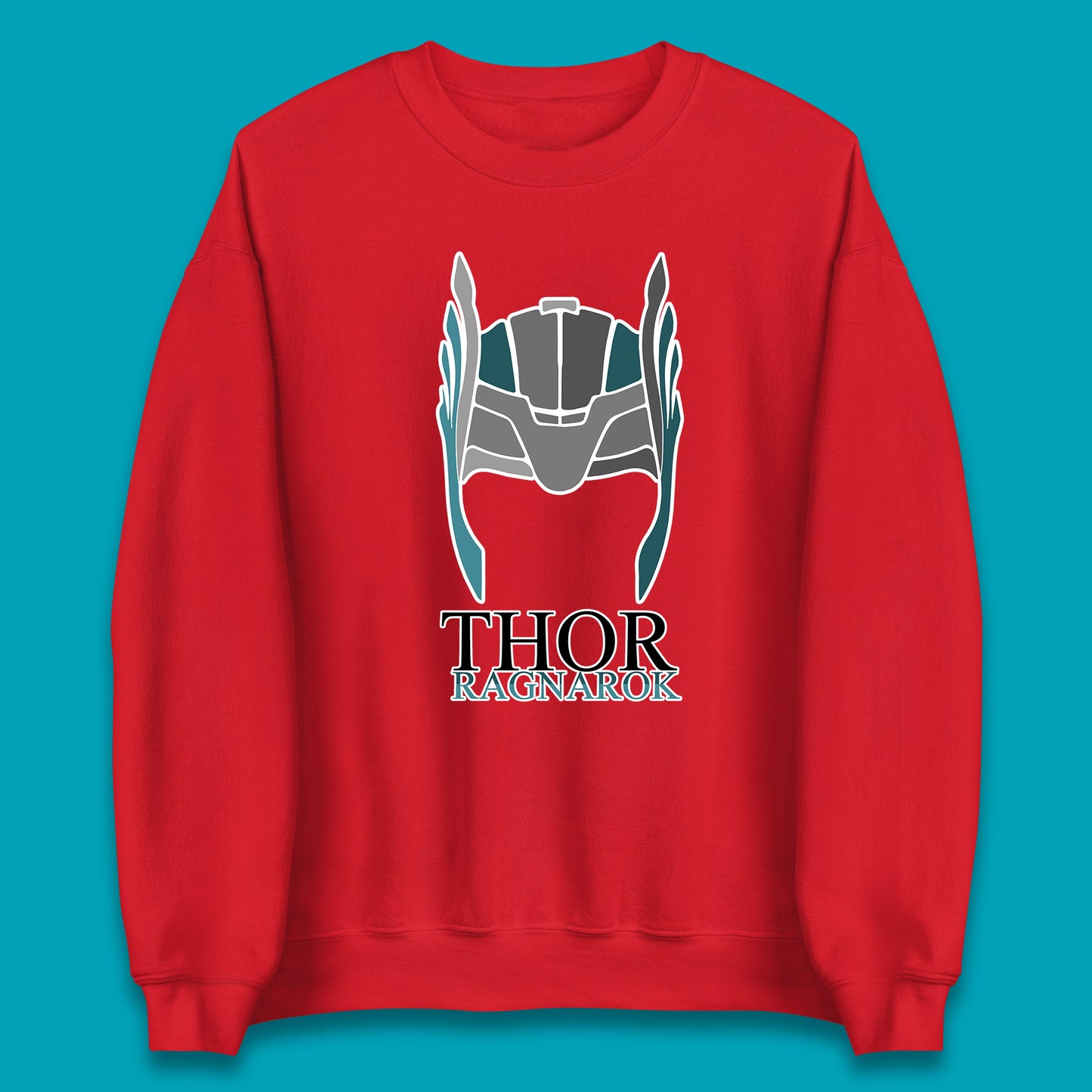 Thor Ragnarok Marvel Avenger Thor Helmet Superhero Movie Character Thor Helmet Ragnarok Unisex Sweatshirt