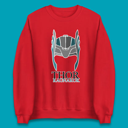 Thor Ragnarok Marvel Avenger Thor Helmet Superhero Movie Character Thor Helmet Ragnarok Unisex Sweatshirt