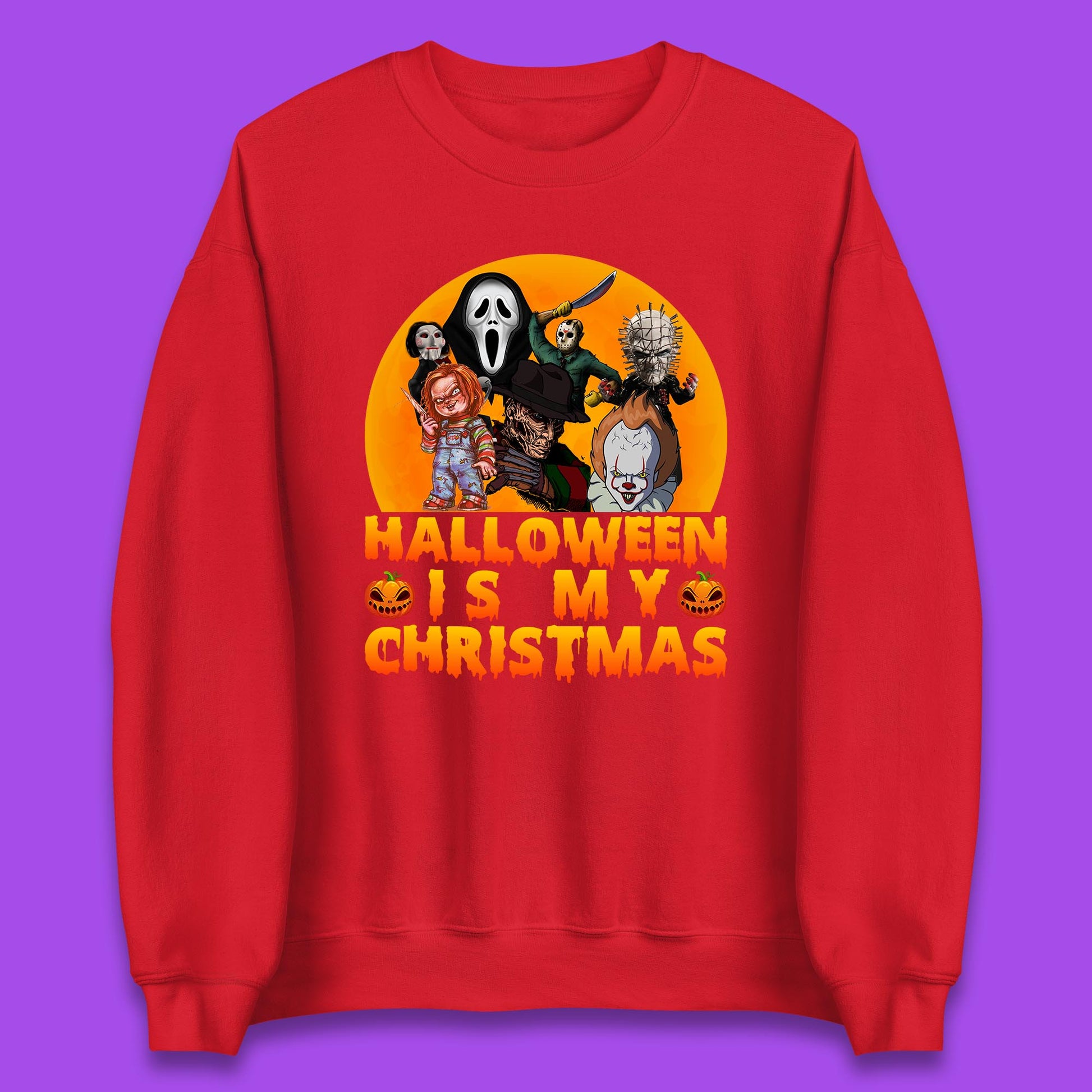 iconic horror movie characters sweatshirt