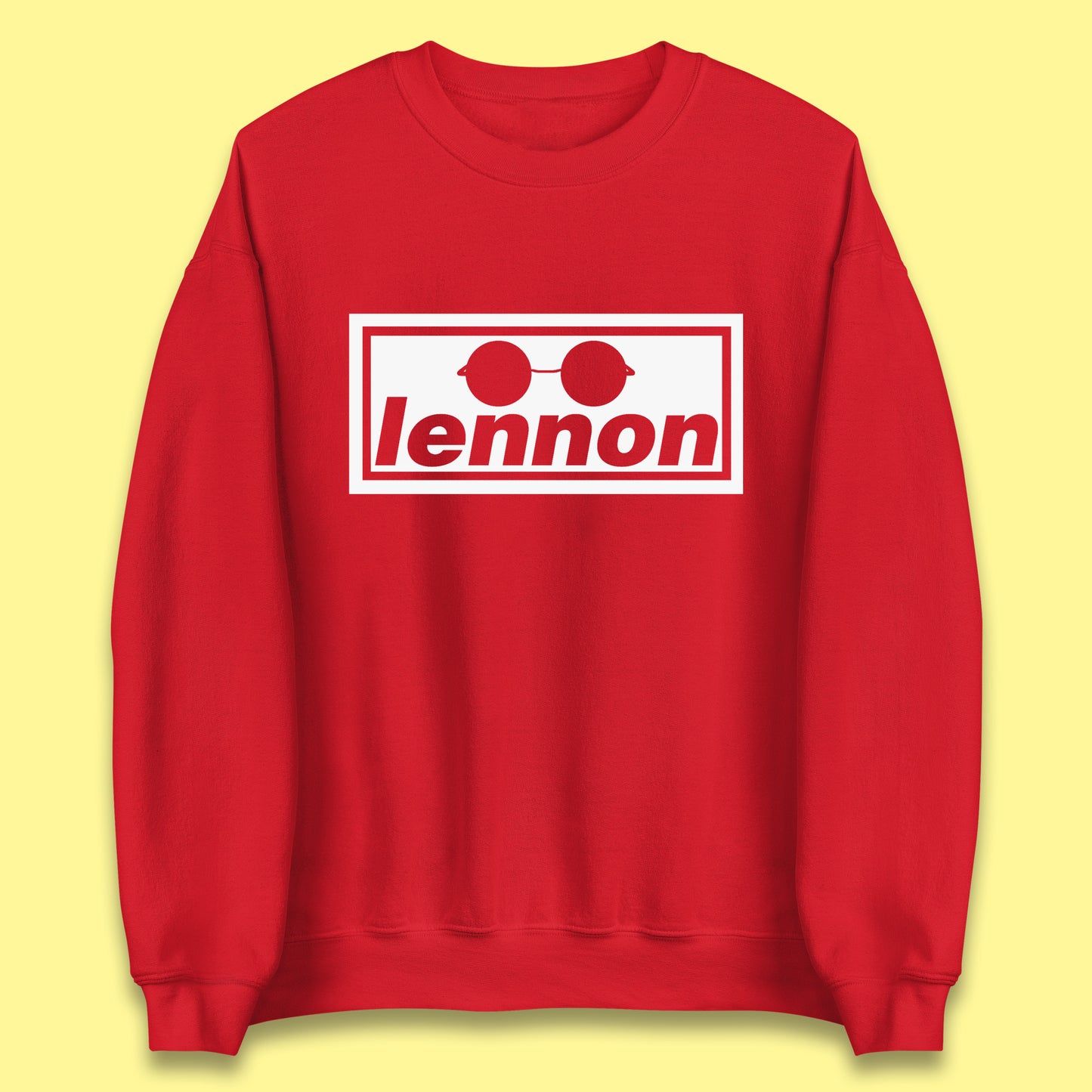 Lennon British Beatles Band John Lennon Singer Songwriter Musician Lennon Glasses Unisex Sweatshirt