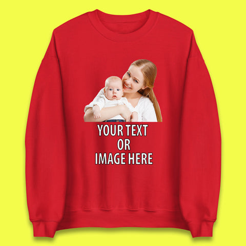 Personalized Custom Text Or Image Here, Custom Photo, Custom Business Logo, Add Your Own Text Customizable Unisex Sweatshirt