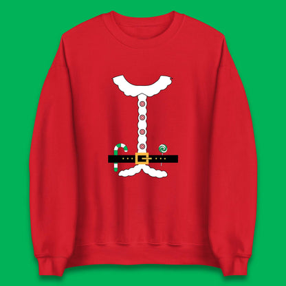 santa claus costume sweatshirt