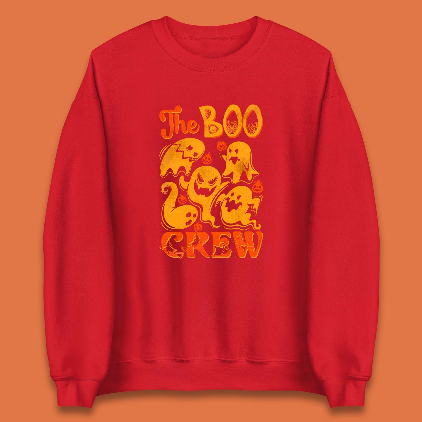 The Boo Crew Halloween Horror Scary Boo Ghost Squad Spooky Vibes Unisex Sweatshirt