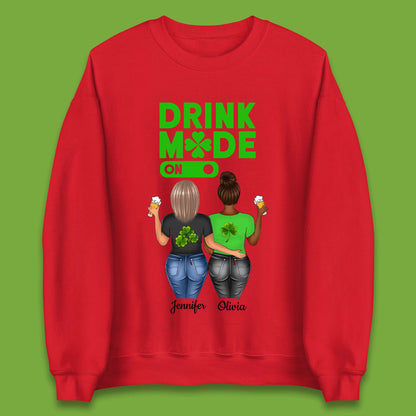 Personalised Drink Mode On Unisex Sweatshirt