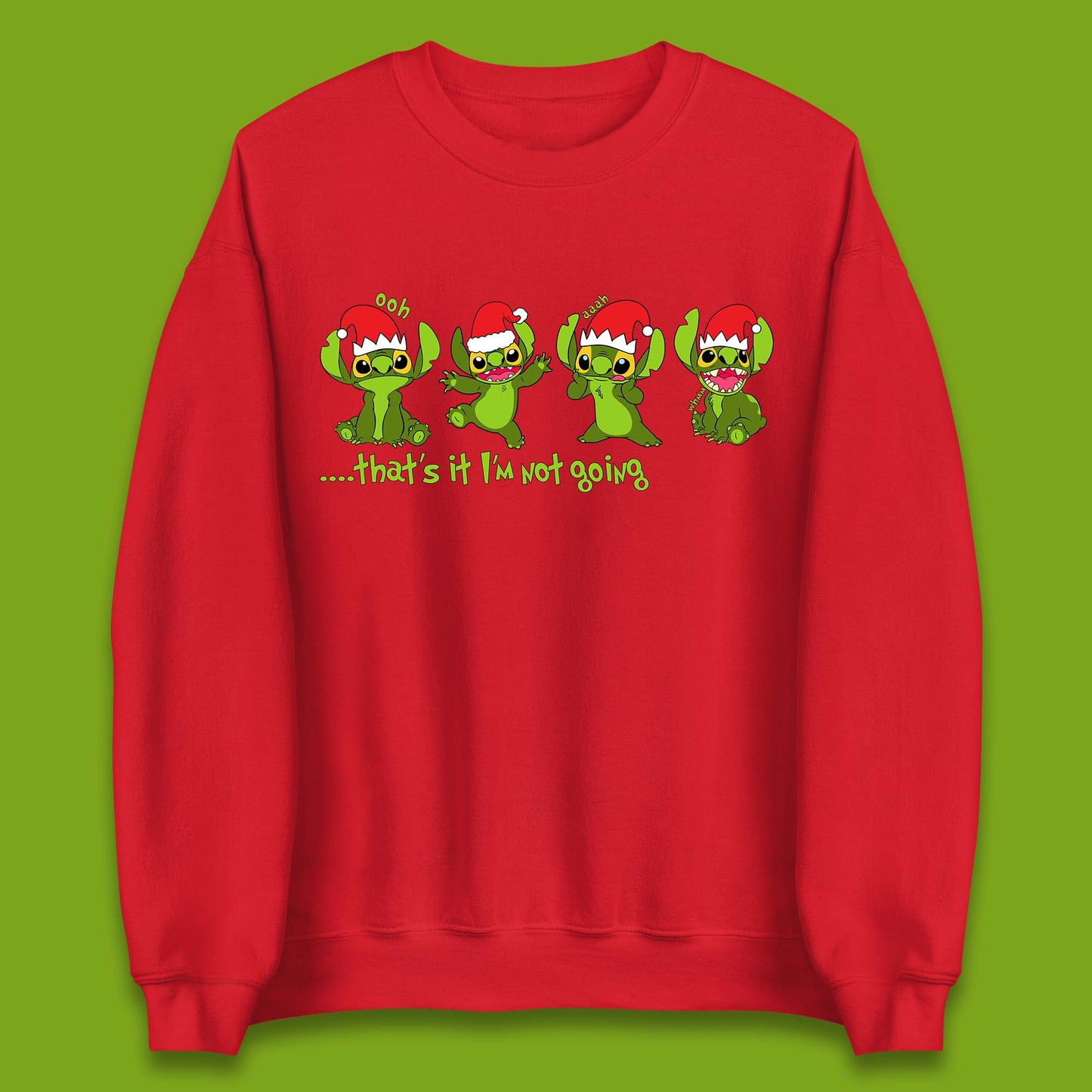 Grinch Stitch Christmas Unisex Sweatshirt