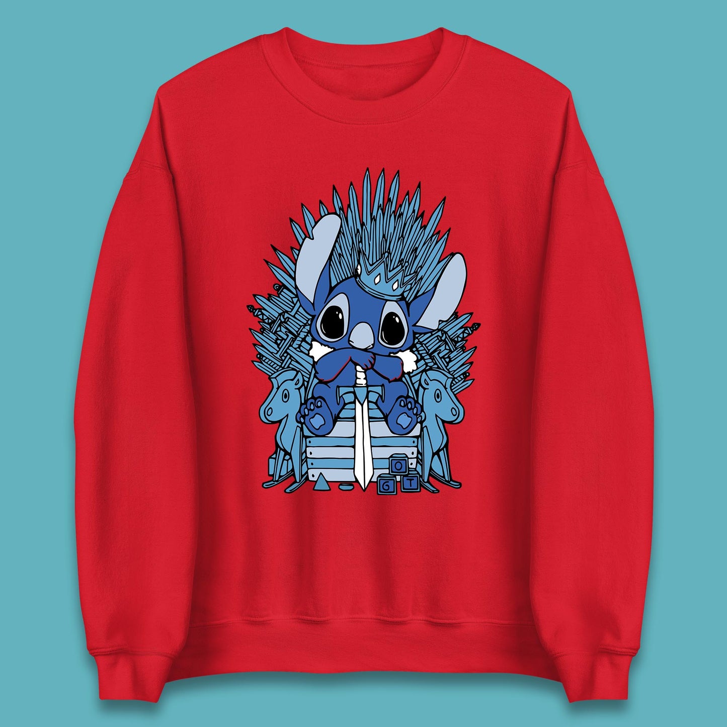 Disney Stitch Game Of Thrones Movie Parody The Throne Lilo And Stitch Unisex Sweatshirt