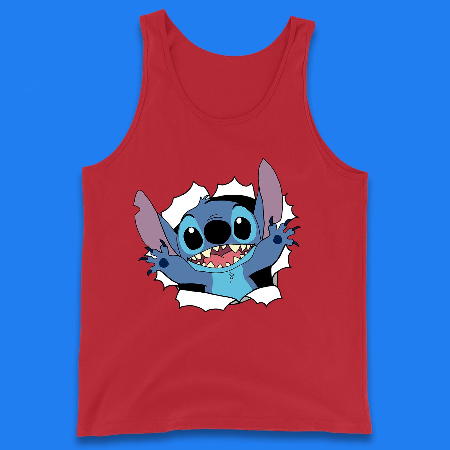 Disney Lilo And Stitch Hello Cartoon Character Ohana Stitch Lover Disneyland Vacation Trip Disney World Tank Top