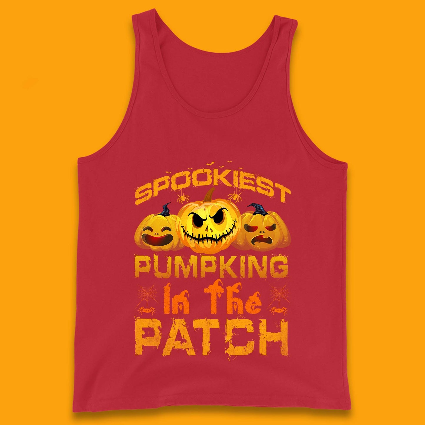 Spookiest Pumpkin In The Patch Spooky Season Happy Halloween Tank Top