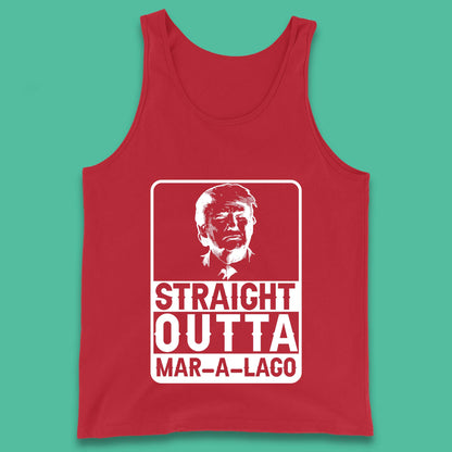 Donald Trump Straight Outta Mar-A-Lago USA Mugshot President Elections 2024 Tank Top