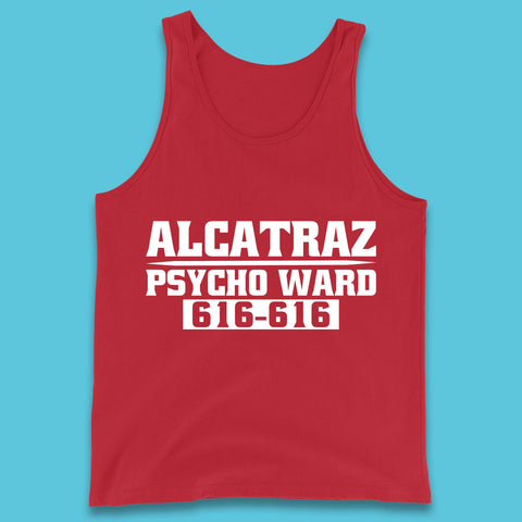 Alcatraz Psycho Ward 616-616 Prison Halloween Costume Prisoner Psych Ward Tank Top
