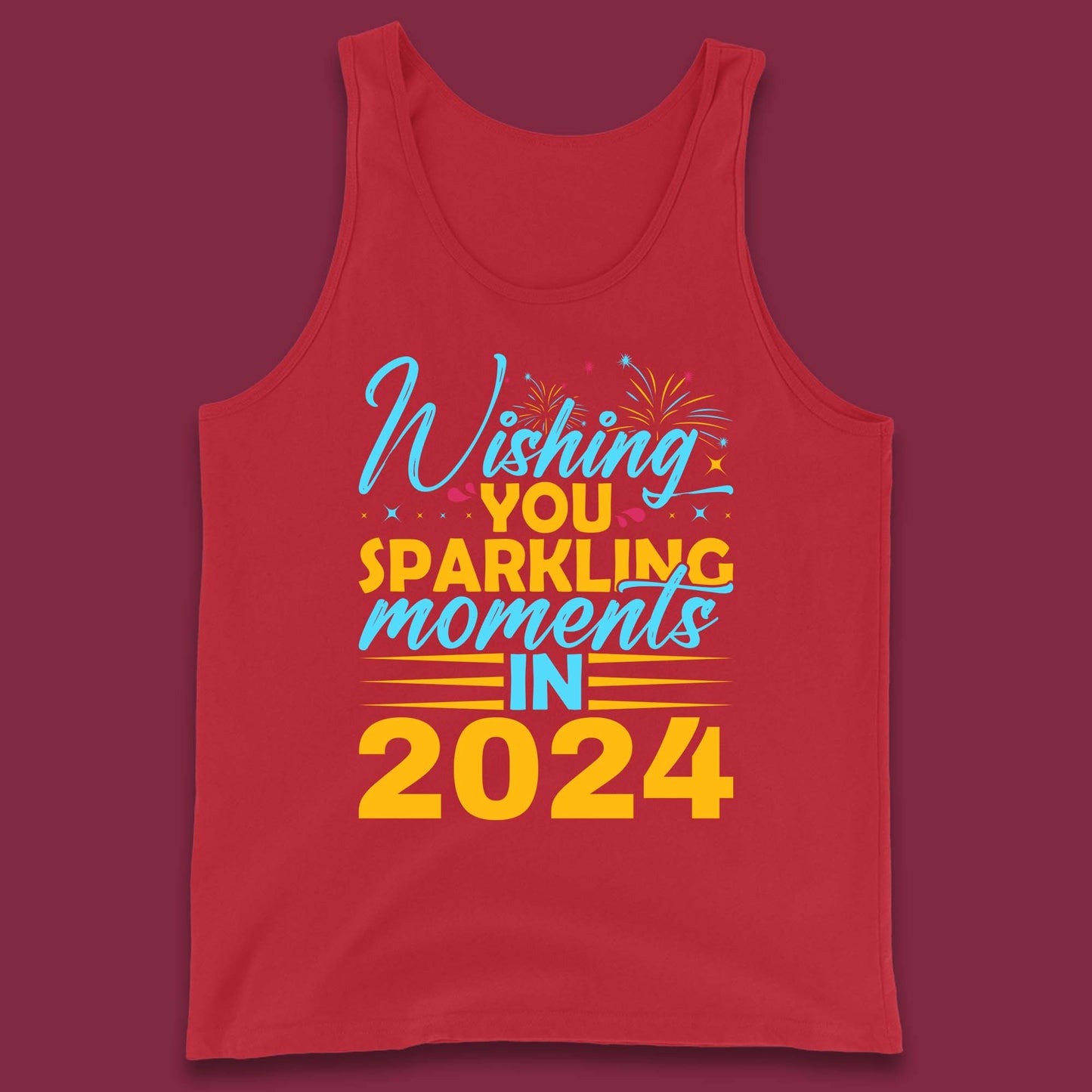 Wishing You Sparkling Moments in 2024 Tank Top