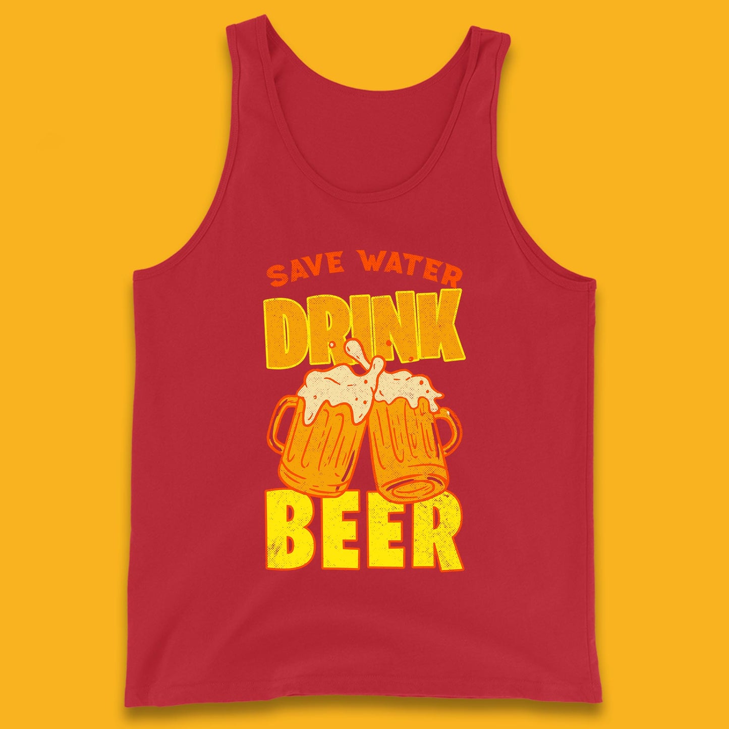 Save Water Drink Beer Day Drinking Beer Saying Beer Quote Funny Alcoholism Beer Lover Tank Top