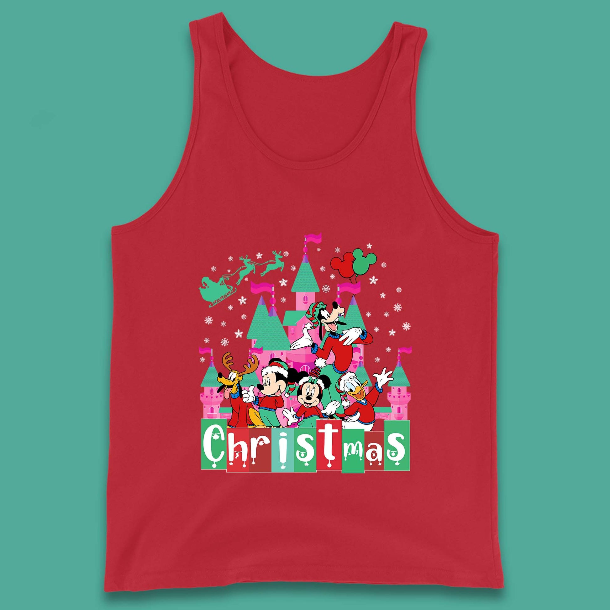 christmas disneyland tank top