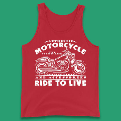 Motorcycle Ride To Live Tank Top