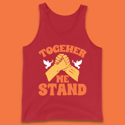 Together We Stand Handshake All Lives Matter Equality Social Justice Tank Top