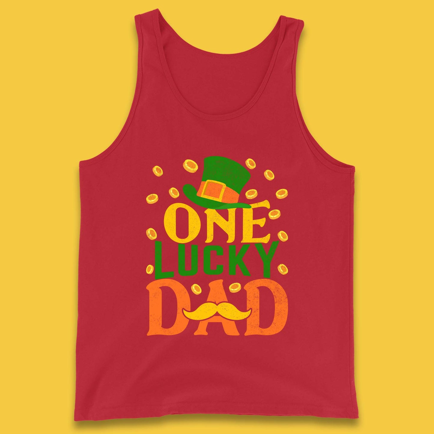 One Lucky Dad Patrick's Day Tank Top