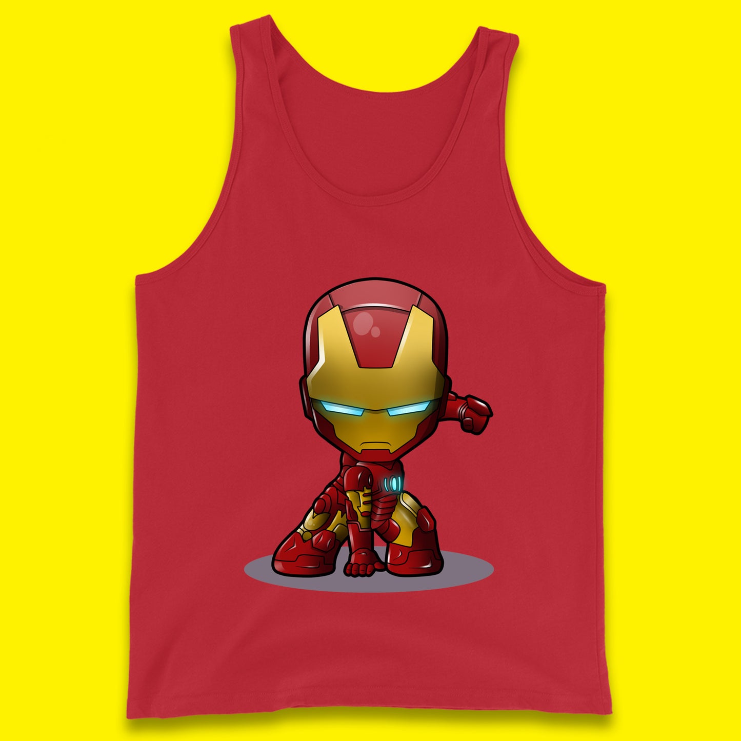 Marvel Avenger Iron Man Movie Character Ironman Costume Superhero Marvel Comics Tank Top