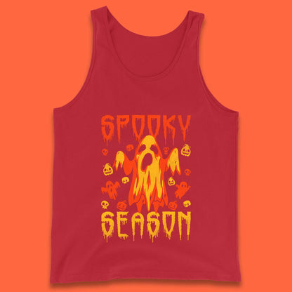 Spooky Season Halloween Ugly Scary Boo Ghost Halloween Vibes Tank Top