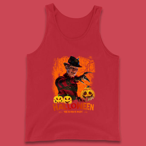 Halloween The Horror Night Freddy Krueger Horror Movie Character Serial Killer Tank Top