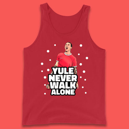 Yule Never Walk Alone Footballer Christmas Tank Top