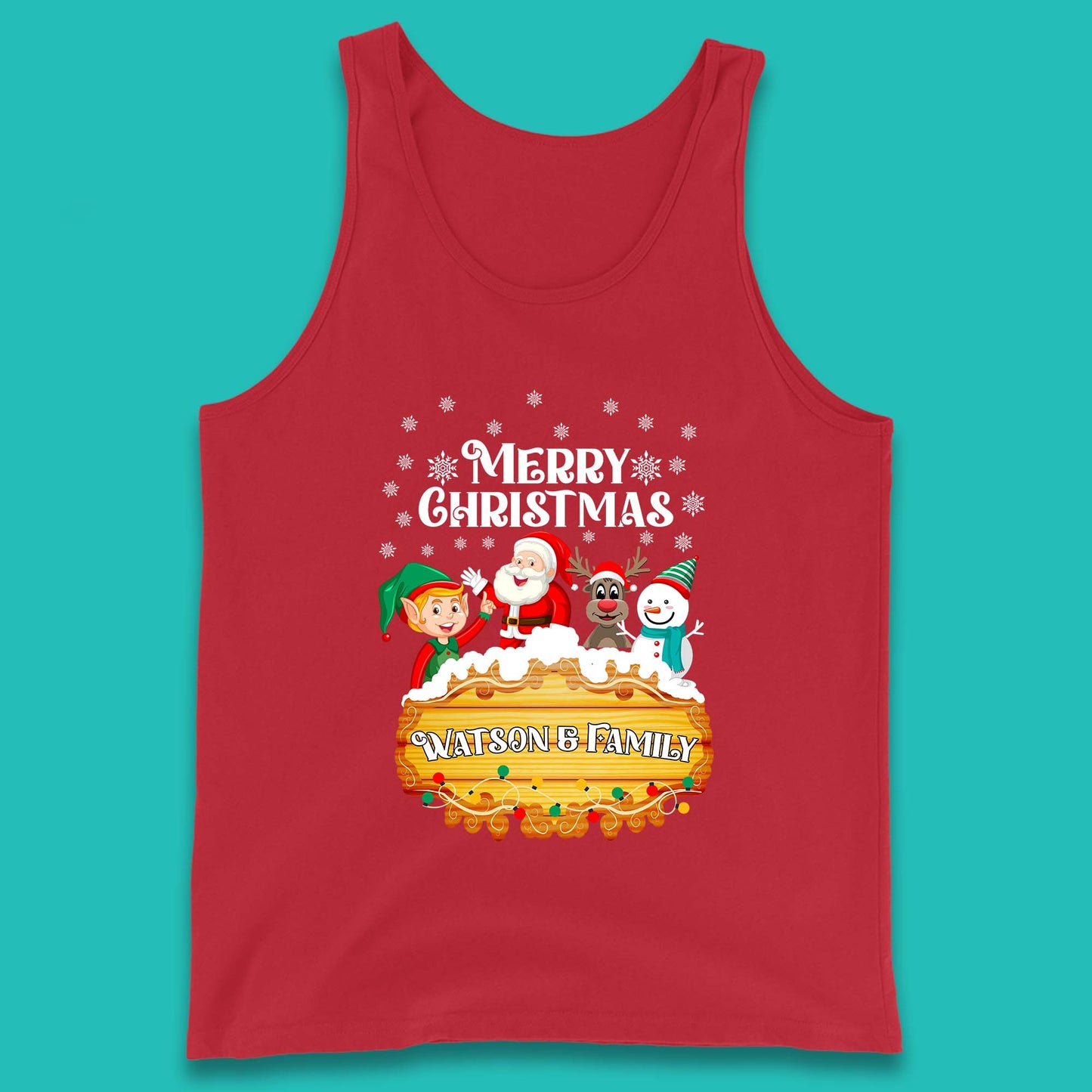 watson family christmas tank top