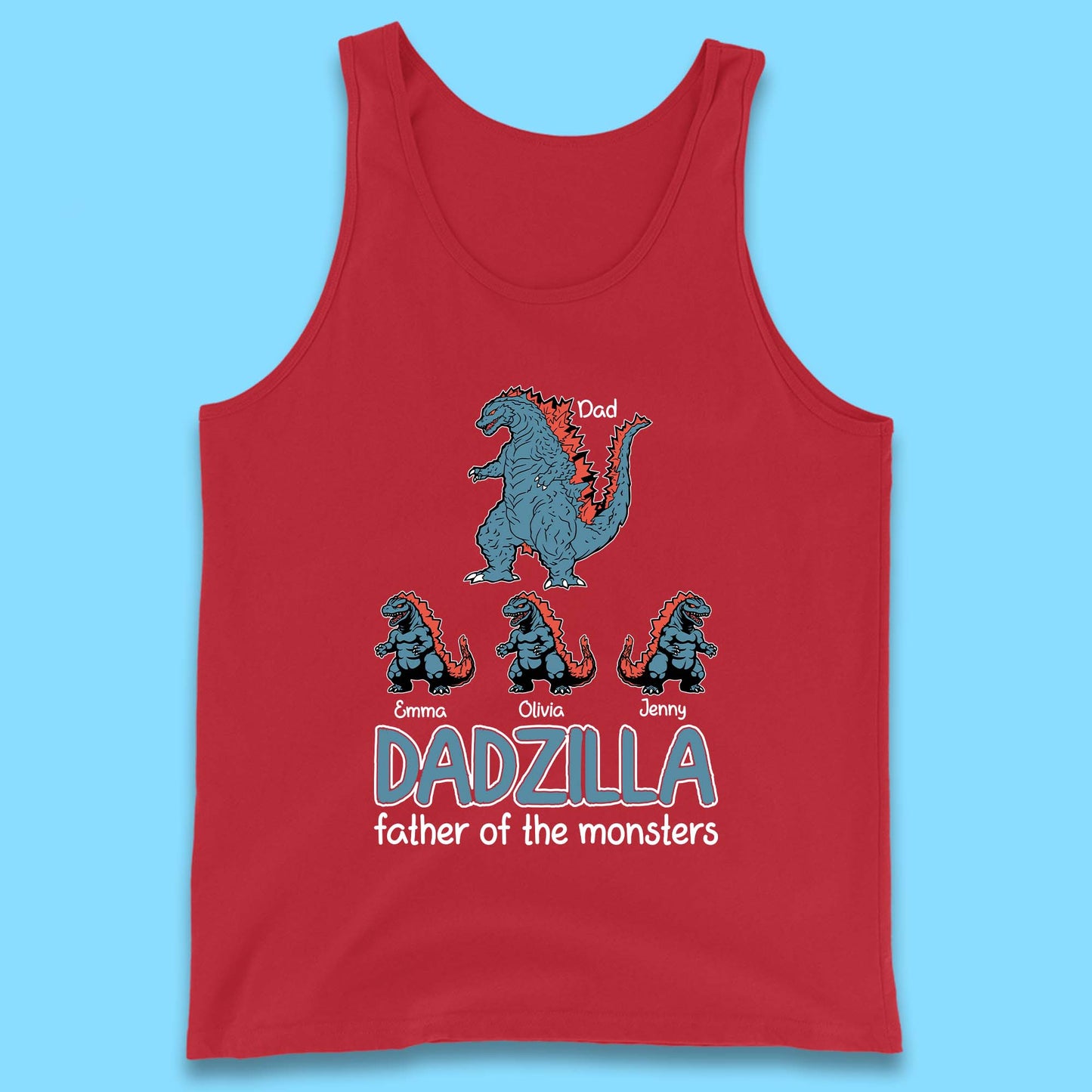 Personalised Dadzilla Tank Top