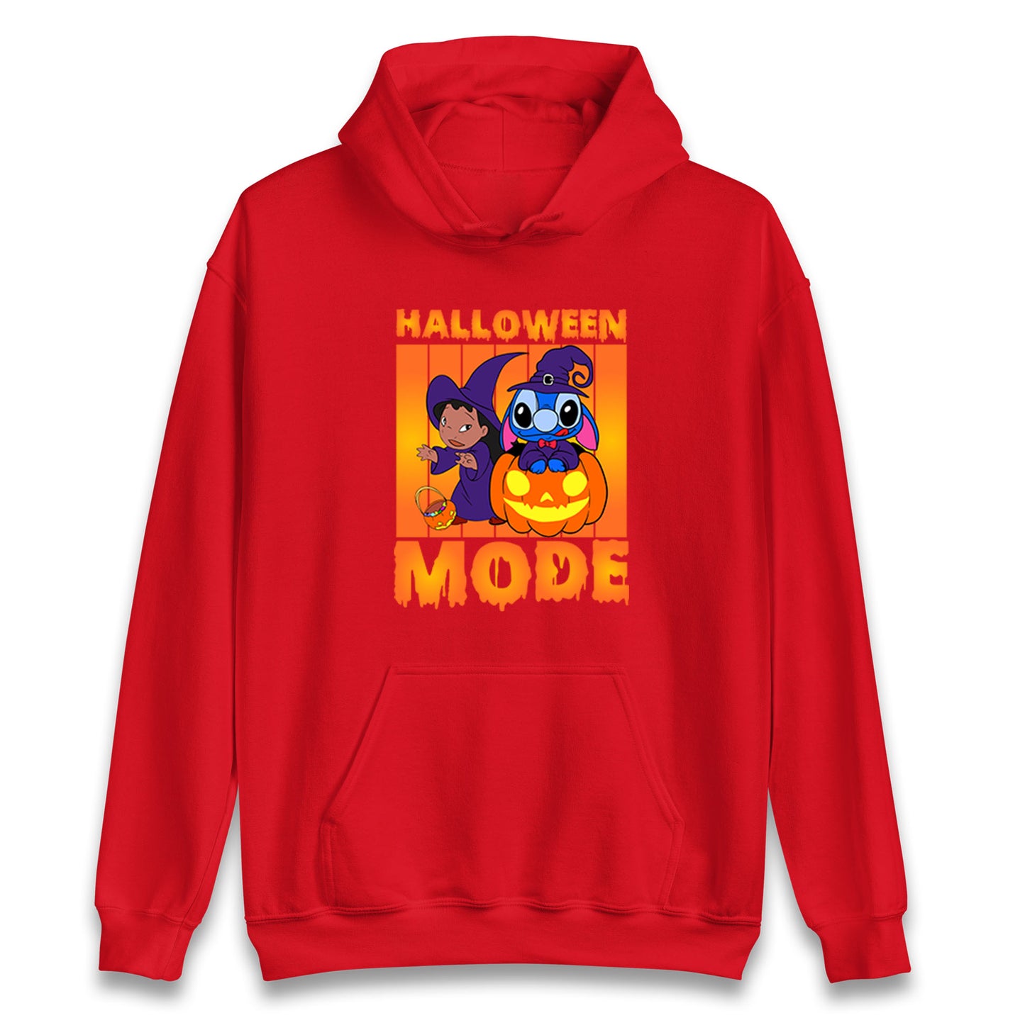 Lilo And Stitch Halloween Mode Unisex Hoodie