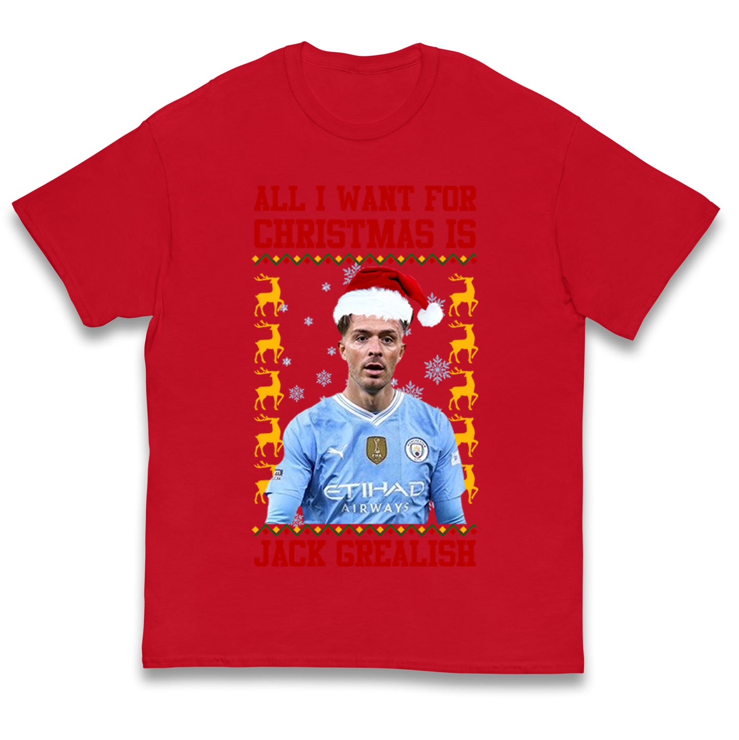 Jack Grealish Christmas Kids T Shirt