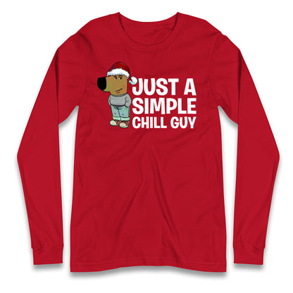 chill guy christmas long sleeve t shirt