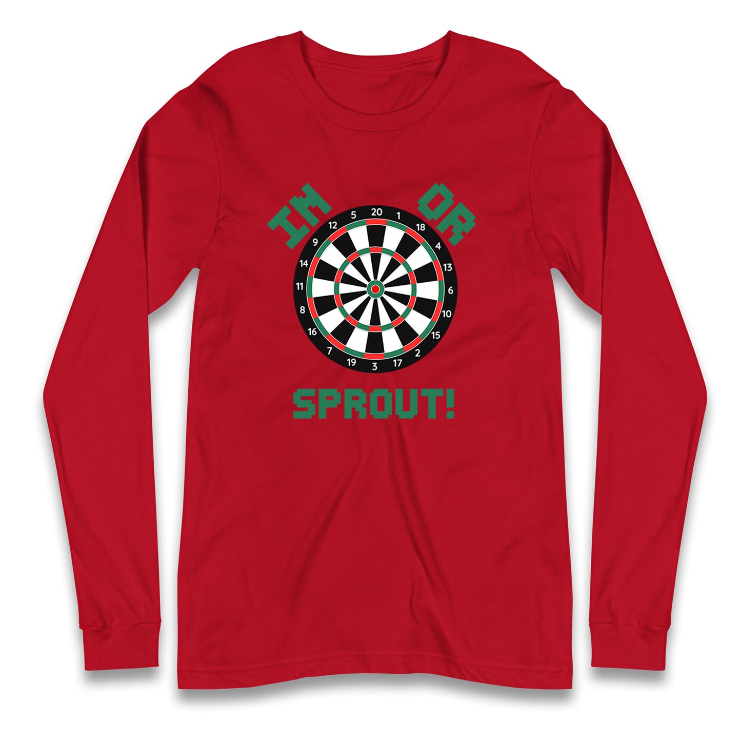 dartboard christmas long sleeve t shirt