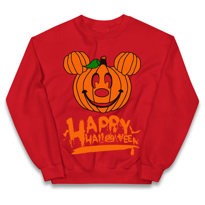 Mickey Mouse Pumpkin Happy Halloween Kids Jumper