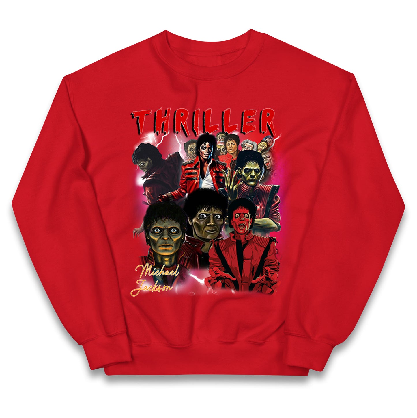 Michael Jackson Thriller Halloween Bootleg Kids Jumper