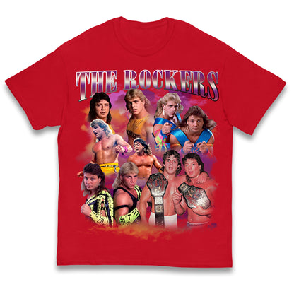 Retro The Rockers Bootleg Wrestling Kids T Shirt